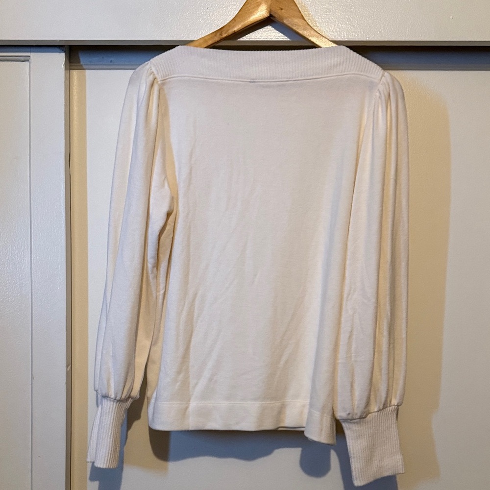 Loft Puff Sleeve Boatneck Top - Picture 7 of 8
